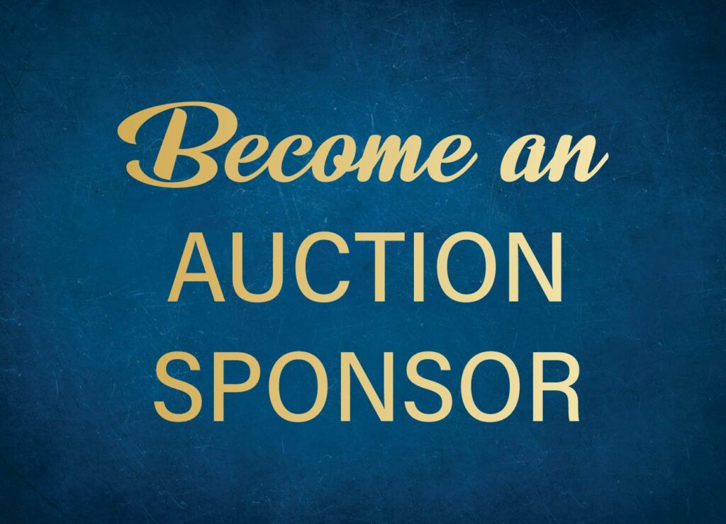 Become an auction sponsor graphic